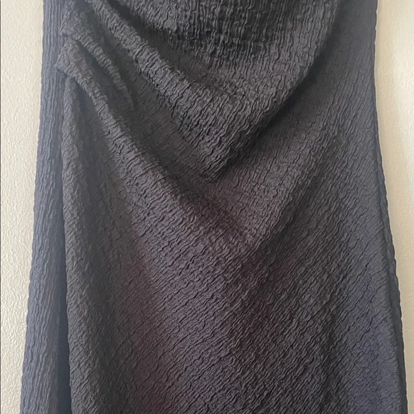 H&M|Chic Black Textured Midi Dress|XXS|NWT - Picture 5 of 8